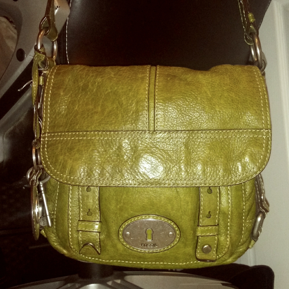 Genuine Leather Fossil Crossbody Bag